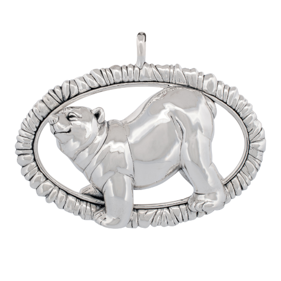 Picture of Barrett + Cornwall Polar Bear Sterling Silver Ornament