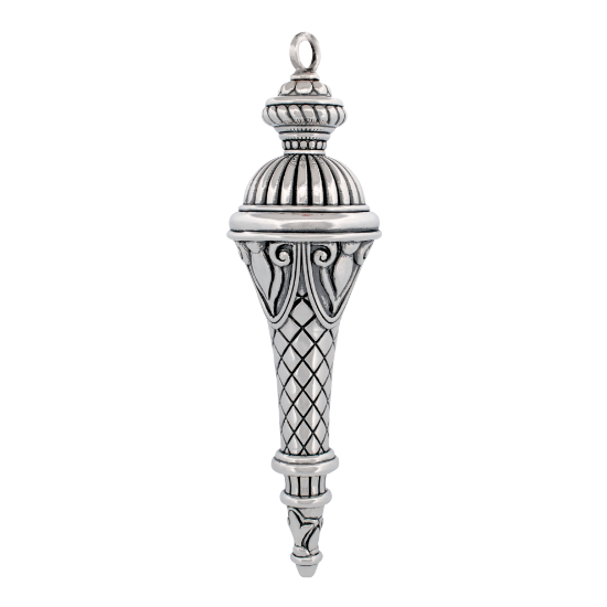 Picture of Barrett + Cornwall Regency Finial Drop Sterling Silver Ornament