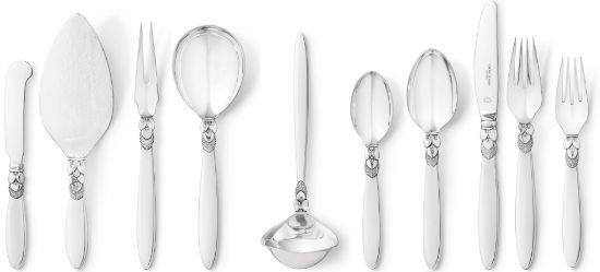 Picture of New Georg Jensen 'Cactus' 65-Piece Dinner Size Set
