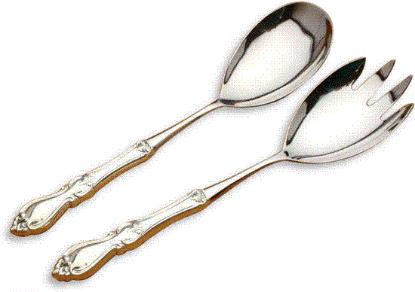 Picture of Salad Set All Silver