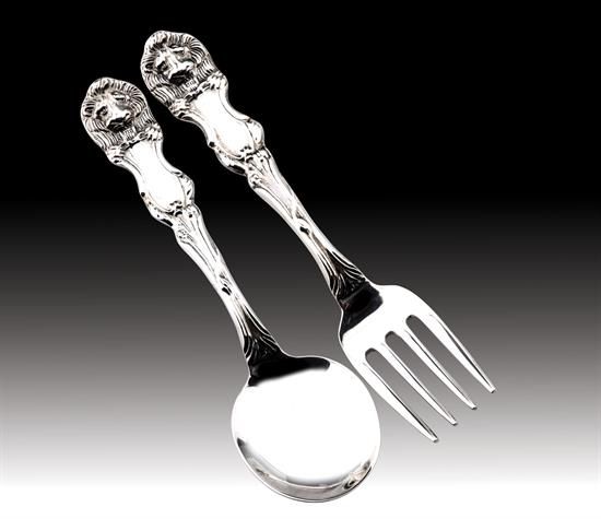 Picture of Wallace Lion New 2pc. Sterling Silver Baby Set