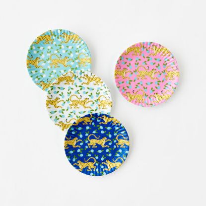 Picture of One Hundred 80 Degrees Leopard Melamine Snack Plates