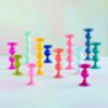 Picture of One Hundred 80 Degrees Medium Sugar Plum Glass Pillar Candle Holder 
