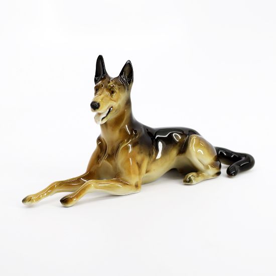 Picture of Vintage Johanson Roth Porcelain 'German Shepherd' Dog Figurine