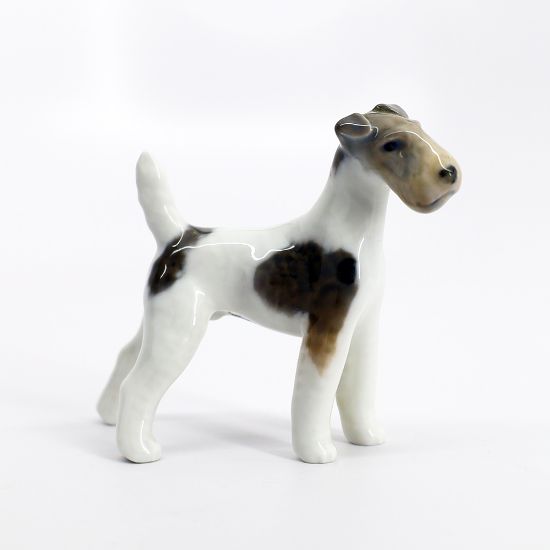 Picture of Vintage Royal Copenhagen 'Wire Haired Fox Terrier' Dog Figurine