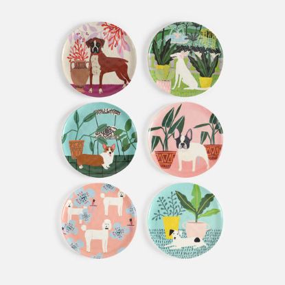 Picture of One Hundred 80 Degrees Dog Melamine Plates