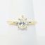 Picture of 14k Yellow Gold .65Ct Pear Diamond Engagement Ring  