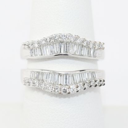 Picture of 14k White Gold Diamond Jacket Ring