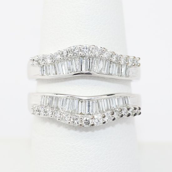 Picture of 14k White Gold Diamond Jacket Ring