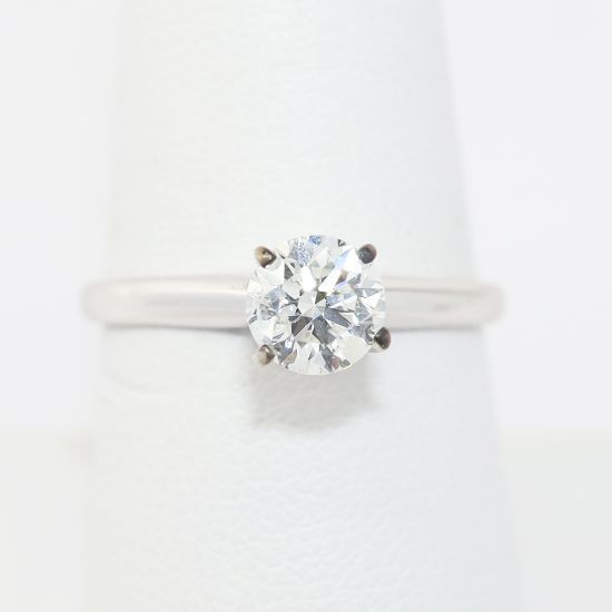 Picture of 14k White Gold .79Ct Round Brilliant Diamond Solitaire Engagement Ring