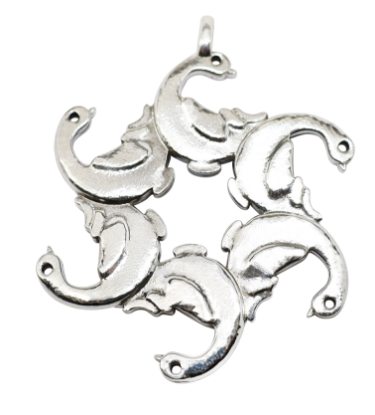 Picture of 12 Days of Christmas, Six Geese A-Laying Sterling Silver Ornament by Morini Cacciari Silversmiths