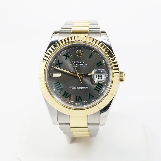 Picture of 18k Yellow Gold & Stainless Steel Men's Wimbledon Oyster  Rolex 