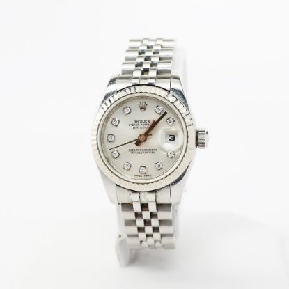Picture of Ladies 18k Bezel & Stainless Steel Oyster Perpetual Datejust Rolex Watch