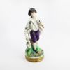 Picture of Sitzendorf Shepherd with Flute and Dog Figurine