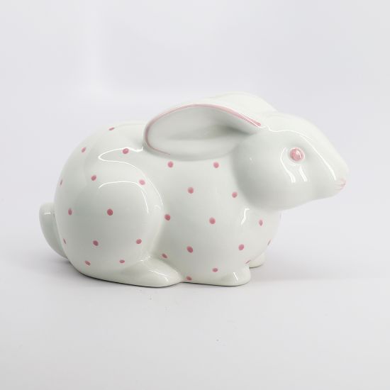 Picture of Tiffany & Co. Ceramic Bunny Bank with Pink Polka Dots