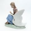 Picture of Lladro Rare 'My Swan' Girl With Swan Figurine