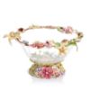Picture of Jay Strongwater Cornelis Dutch Floral Glass Bowl