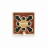 Picture of Jay Strongwater Leland Pavé Corner Square Frame - Amber Leopard