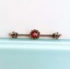 Picture of Victorian Era 14K Yellow Gold, Seed Pearl & Paste Bar Brooch