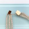Picture of Vintage 14K Gold, Natural Pearl & Rubellite Triple Strand Bracelet