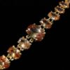 Picture of Pale Topaz Graduated Cz Oval Bracelet. 8" Long, .65" Wide