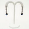 Picture of Qsi Sets -,sapphire Blue & Clear Cz Teardrop Necklace & Earring Set. Earrings Measure 1.5" Long. Necklace Measures 18" Long With 2" Drop