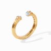 Picture of Julie Vos Byzantine - Iridescent Clear Crystal Demi Hinge Cuff