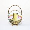 Picture of Retired Basket Shaped Limoges Trinket Box With Kitten Painting By Chamart