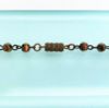 Picture of Art Deco Era Hubbel Style Turquoise & Copper Czech Glass Bead Necklace