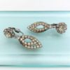 Picture of Vintage Weiss Clear Clip-On Dangle Earrings