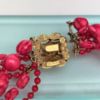 Picture of 1950'S Selini Multi Strand Pink & Red Beaded Necklace