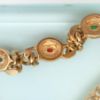 Picture of Vintage Christian Dior Gripoix Faux Sapphire, Emerald & Ruby Cabochon Necklace With Rhinestone Accents