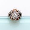 Picture of 1930'S Era Two-Tone Gold, Old European Cut Diamond & Gemstone Order Of The Eastern Star Ring