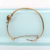 Picture of Victorian Era 15K Gold, Diamond, Natural Seed Pearl & Red Guilloche Enamel Hinged Bangle Bracelet
