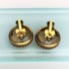 Picture of Weiss Large Faceted Glass Clip-On Earrings In Topaz