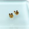 Picture of Stunning Victorian Era 18K Gold & Sapphire Etruscan Revival Style Earrings