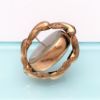Picture of Victorian Era 9K Rose Gold Double Sided Hair Art/Mounring Brooch With Swiveling Frame