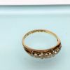 Picture of 1950'S 14K Yellow & White Gold & Diamond Engagement Ring & Wedding Band Set