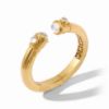 Picture of Julie Vos - Astor Hinge Demi Cuff In Iridescent Raspberry