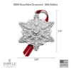 Picture of 2024 35th Edition Towle Old Master Snowflake Ornament