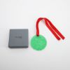 Picture of Lalique 1990 'Gui' Emerald Green Mistletoe Annual Christmas Ornament