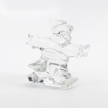 Picture of Baccarat Crystal Noel Santa Claus Snowboarding Santa Figurine