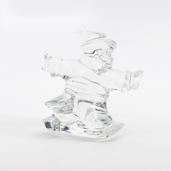 Picture of Baccarat Crystal Noel Santa Claus Snowboarding Santa Figurine