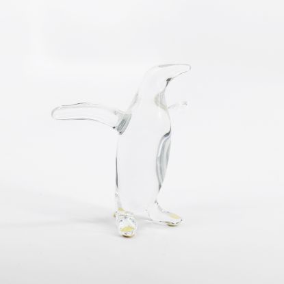 Picture of Baccarat Penguin with Wings Spread Crystal Figurine 