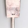 Picture of Antique 1868-1912 Japanese Jungin Silver Ogi (Fan) Shaped Trinket Box with Gold Detailing