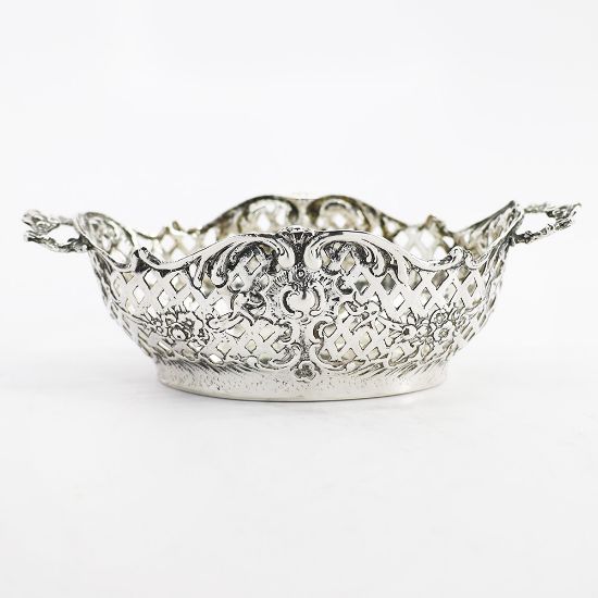 Picture of 1899 English Decorative Sterling Silver Basket by B. Muller & Son, Chester