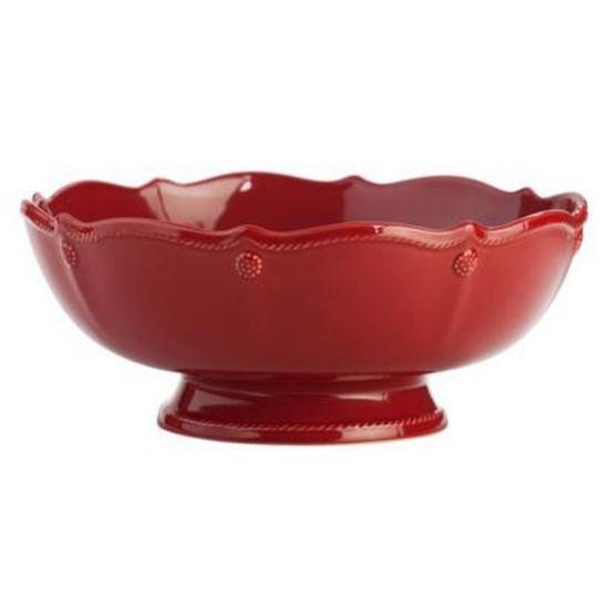Picture of Juliska 'Berry & Thread' Ruby Red Footed Fruit Serving Bowl