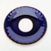Picture of Rare Aynsley Bone China J.A. Bailey 'Cabbage Rose' Tea Cup & Saucer in Cobalt Blue