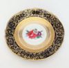 Picture of Vintage 1939-1949 Paragon Double Warrant Bone China Tea Cup & Saucer in Cobalt Blue with Heavy Gilding