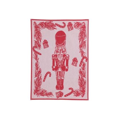 Picture of VIETRI 'Strofinaccio' Red Nutcracker Dishtowels, Set of 2